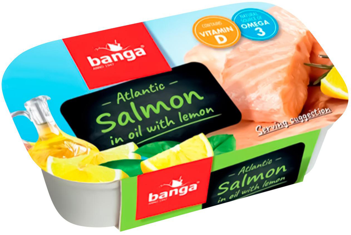 Філе BANGA лосося олія лимон ж/б ключ 120г